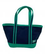 PORTERポーター）の古着「ボーイフレンドトート」｜ブルー×グリーン