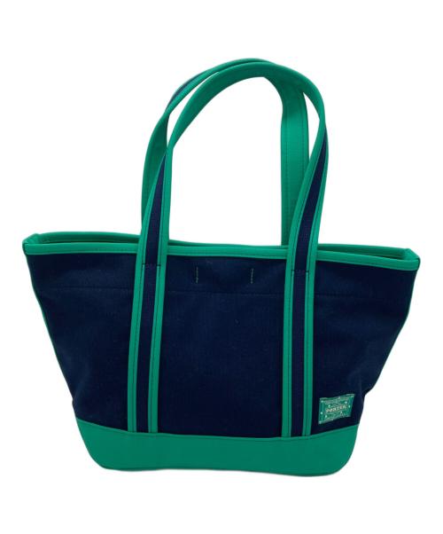 PORTER（ポーター）PORTER (ポーター) ボーイフレンドトート ブルー×グリーンの古着・服飾アイテム