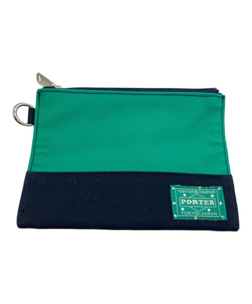 PORTER（ポーター）PORTER (ポーター) ボーイフレンドトート ブルー×グリーンの古着・服飾アイテム