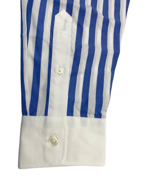FRED PERRY（フレッドペリー）FRED PERRY (フレッドペリー) 長袖シャツ ホワイト×ブルー サイズ:Lの古着・服飾アイテム