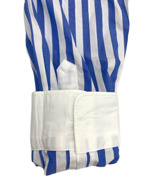 FRED PERRY（フレッドペリー）FRED PERRY (フレッドペリー) 長袖シャツ ホワイト×ブルー サイズ:Lの古着・服飾アイテム