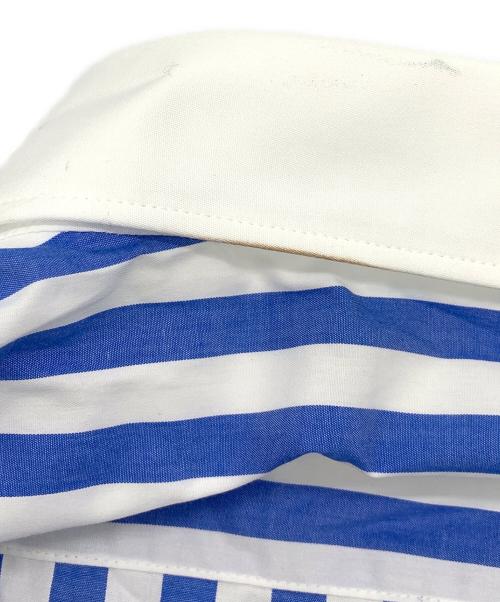 FRED PERRY（フレッドペリー）FRED PERRY (フレッドペリー) 長袖シャツ ホワイト×ブルー サイズ:Lの古着・服飾アイテム