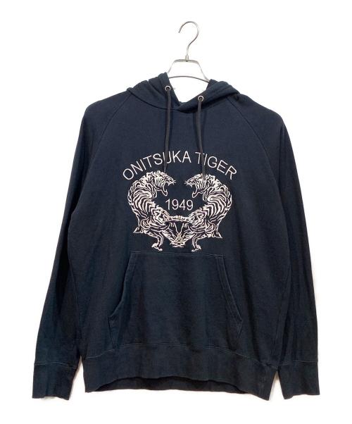 Onitsuka Tiger（オニツカタイガー）Onitsuka Tiger (オニツカタイガー) パーカー ブラック サイズ:Mの古着・服飾アイテム