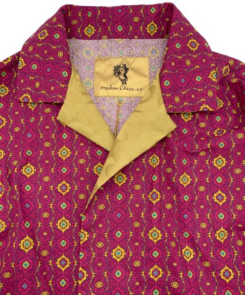 madam chica co（マダム チカコ）madam chica co (マダム チカコ) キモノコート パープル×マスタード サイズ:表記なしの古着・服飾アイテム