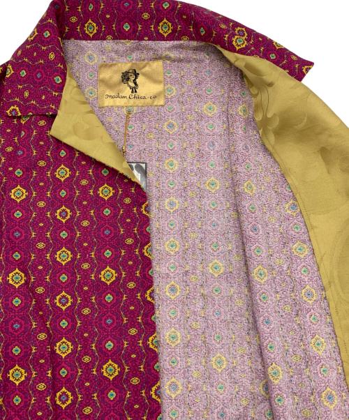 madam chica co（マダム チカコ）madam chica co (マダム チカコ) キモノコート パープル×マスタード サイズ:表記なしの古着・服飾アイテム