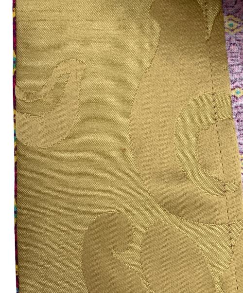 madam chica co（マダム チカコ）madam chica co (マダム チカコ) キモノコート パープル×マスタード サイズ:表記なしの古着・服飾アイテム