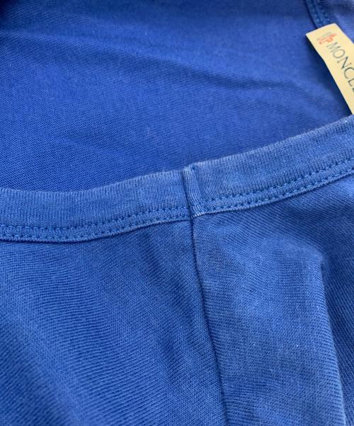 MONCLER（モンクレール）MONCLER (モンクレール) Tシャツ ブルー サイズ:Mの古着・服飾アイテム