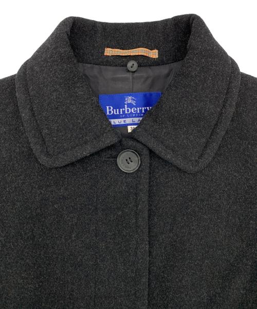 BURBERRY BLUE LABEL（バーバリーロンドンブルーレーベル）BURBERRY BLUE LABEL (バーバリーロンドンブルーレーベル) ウールコート ブラック サイズ:38の古着・服飾アイテム