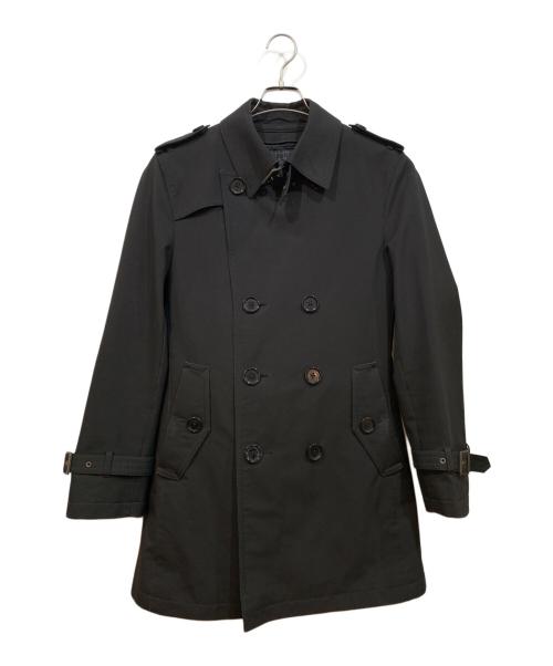 BURBERRY BLACK LABEL（バーバリーブラックレーベル）BURBERRY BLACK LABEL (バーバリーブラックレーベル) ステンカラーコート ブラック サイズ:Mの古着・服飾アイテム