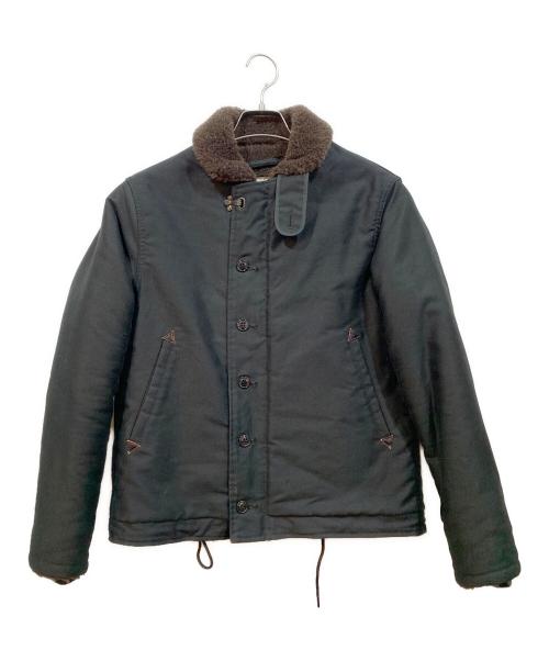 NAVY DEPARTMENT（ネイビーデパートメント）NAVY DEPARTMENT (ネイビーデパートメント) ジップジャケット ブラック サイズ:36の古着・服飾アイテム