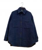 MUSEミューズ）の古着「ツイードジャケット」｜ネイビー