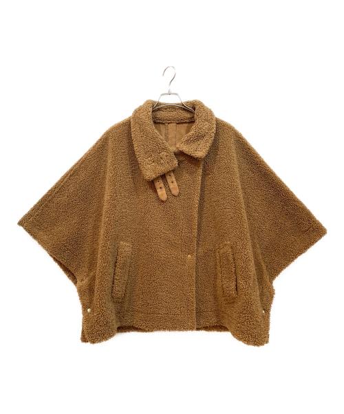 FRAMeWORK（フレームワーク）FRAMeWORK (フレームワーク) ボアポンチョコートジャケット ブラウン サイズ:Fの古着・服飾アイテム