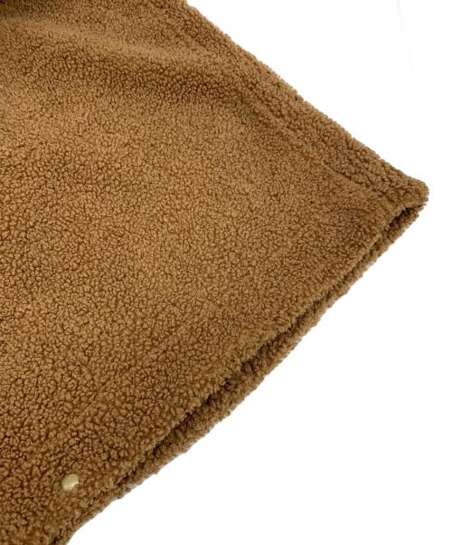 FRAMeWORK（フレームワーク）FRAMeWORK (フレームワーク) ボアポンチョコートジャケット ブラウン サイズ:Fの古着・服飾アイテム