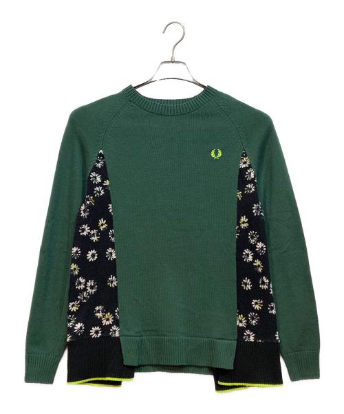 FRED PERRY（フレッドペリー）FRED PERRY (フレッドペリー) 厚手ニット グリーン サイズ:SIZE36の古着・服飾アイテム