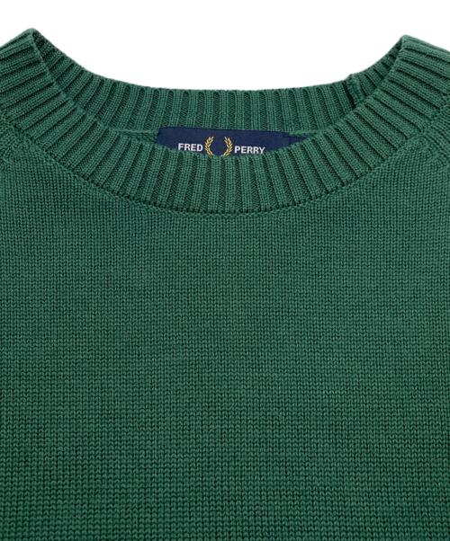FRED PERRY（フレッドペリー）FRED PERRY (フレッドペリー) 厚手ニット グリーン サイズ:SIZE36の古着・服飾アイテム
