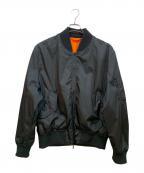LOUIS VUITTONルイ ヴィトン）の古着「リバーシブルボンバージャケット/MA-1ジャケット」｜オレンジ×ブラック
