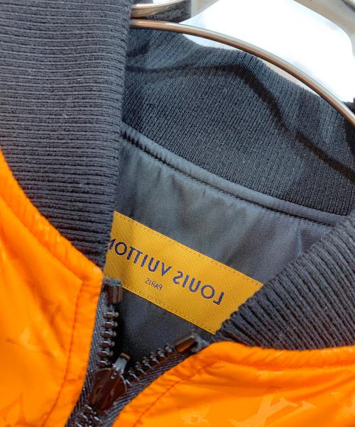 LOUIS VUITTON（ルイ ヴィトン）LOUIS VUITTON (ルイ ヴィトン) リバーシブルボンバージャケット/MA-1ジャケット オレンジ×ブラック サイズ:50の古着・服飾アイテム