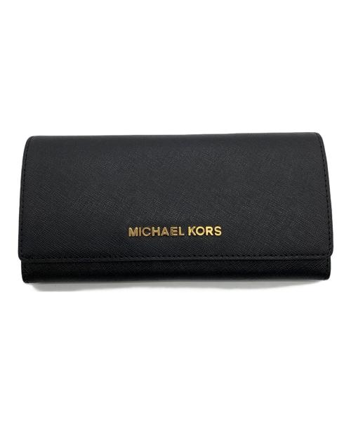MICHAEL KORS（マイケル・コース）MICHAEL KORS (マイケル・コース) 長財布 ブラックの古着・服飾アイテム