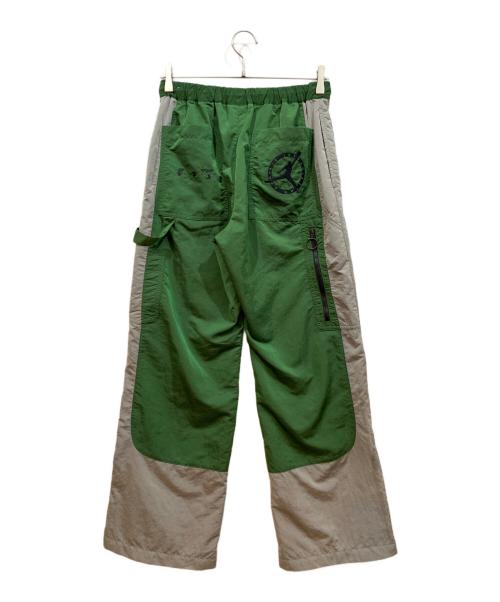 NIKE（ナイキ）NIKE (ナイキ) OFFWHITE (オフホワイト) ナイロンパンツ グリーン サイズ:XSの古着・服飾アイテム