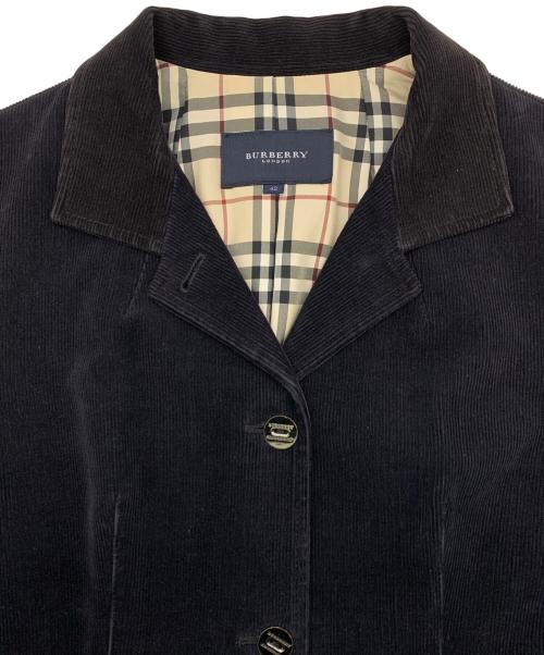 BURBERRY LONDON（バーバリーロンドン）BURBERRY LONDON (バーバリーロンドン) コーデュロイジャケット ブラック サイズ:42の古着・服飾アイテム