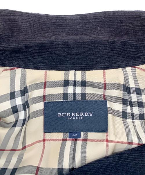 BURBERRY LONDON（バーバリーロンドン）BURBERRY LONDON (バーバリーロンドン) コーデュロイジャケット ブラック サイズ:42の古着・服飾アイテム