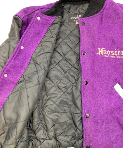 sports wear（スポーツウェア）sports wear (スポーツウェア) スタジャン パープル サイズ:Lの古着・服飾アイテム