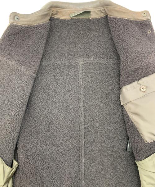 PRADA（プラダ）PRADA (プラダ) 裏ボアムレザージャケット ブラウン サイズ:48の古着・服飾アイテム