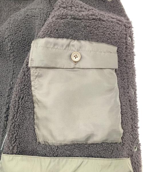 PRADA（プラダ）PRADA (プラダ) 裏ボアムレザージャケット ブラウン サイズ:48の古着・服飾アイテム