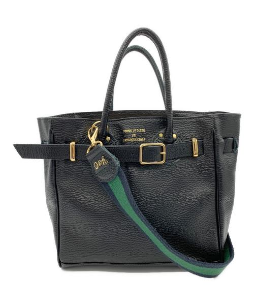 YOUNG & OLSEN The DRYGOODS STORE（ヤングアンドオルセン ザ ドライグッズストア）YOUNG & OLSEN The DRYGOODS STORE (ヤングアンドオルセン ザ ドライグッズストア) 2WAYショルダーバッグ ブラックの古着・服飾アイテム