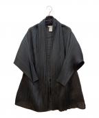ISSEY MIYAKEイッセイミヤケ）の古着「ボレロカーディガン」｜ブラック