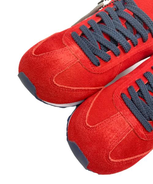 Sangacio（サンガッチョ）sangacio (サンガッチョ) ローカットスニーカー レッド サイズ:US7の古着・服飾アイテム