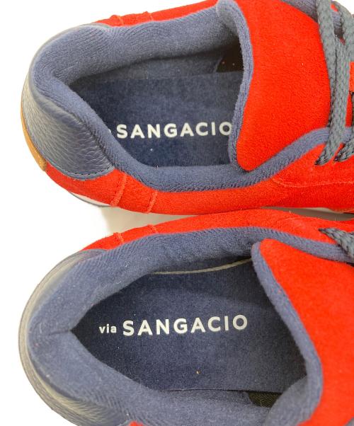 Sangacio（サンガッチョ）sangacio (サンガッチョ) ローカットスニーカー レッド サイズ:US7の古着・服飾アイテム