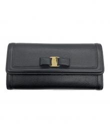 Salvatore Ferragamo（サルヴァトーレ フェラガモ）の古着「長財布」｜ブラック