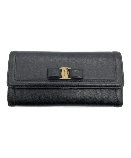 Salvatore Ferragamo（サルヴァトーレ フェラガモ）Salvatore Ferragamo (サルヴァトーレ フェラガモ) 長財布 ブラックの古着・服飾アイテム