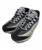 NIKEナイキ）の古着「AIR MAX 95 WOLF GREY/RUGGED ORANGE-BLACK-BLUE TINT / エア マックス 95 エア マックス 95 ウルフグレー ラゲッドオレンジ」｜ライトグレー