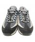 中古・古着 NIKE (ナイキ) AIR MAX 95 WOLF GREY/RUGGED ORANGE-BLACK-BLUE TINT / エア マックス 95 エア マックス 95 ウルフグレー ラゲッドオレンジ ライトグレー サイズ:US9：9000円