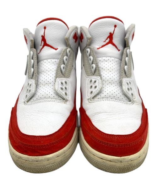 NIKE（ナイキ）NIKE (ナイキ) Air Jordan 3 Retro レッド×ホワイト サイズ:US8.5の古着・服飾アイテム