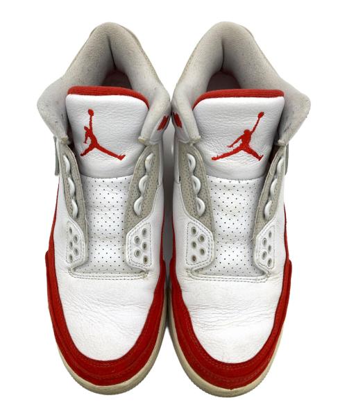 NIKE（ナイキ）NIKE (ナイキ) Air Jordan 3 Retro レッド×ホワイト サイズ:US8.5の古着・服飾アイテム