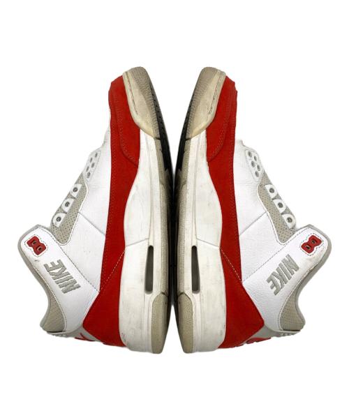 NIKE（ナイキ）NIKE (ナイキ) Air Jordan 3 Retro レッド×ホワイト サイズ:US8.5の古着・服飾アイテム