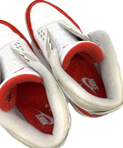 NIKE（ナイキ）NIKE (ナイキ) Air Jordan 3 Retro レッド×ホワイト サイズ:US8.5の古着・服飾アイテム