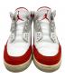 中古・古着 NIKE (ナイキ) Air Jordan 3 Retro レッド×ホワイト サイズ:US8.5：8000円