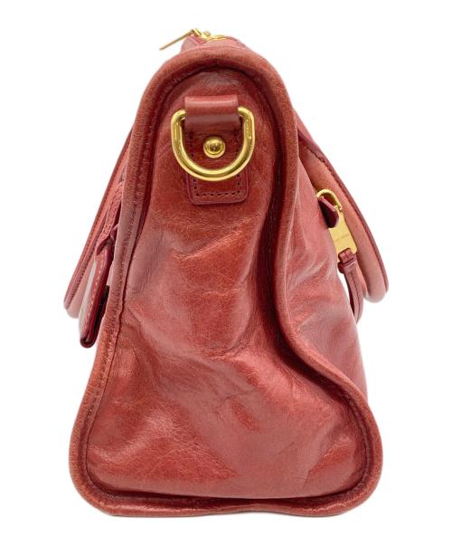 MIU MIU（ミュウミュウ）MIU MIU (ミュウミュウ) 2WAYバッグ レッドの古着・服飾アイテム