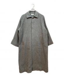 KAGURE（カグレ）の古着「ウールカシミヤロングコート」｜グレー