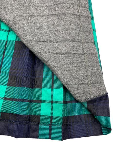 O’NEIL OF DUBLIN（オニールオブダブリン）O’NEIL OF DUBLIN (オニールオブダブリン) マキシ丈マルチコンビ キルトスカート ネイビー×グリーン サイズ:US6の古着・服飾アイテム