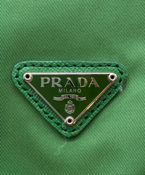 PRADA（プラダ）PRADA (プラダ) 巾着ポーチ グリーンの古着・服飾アイテム