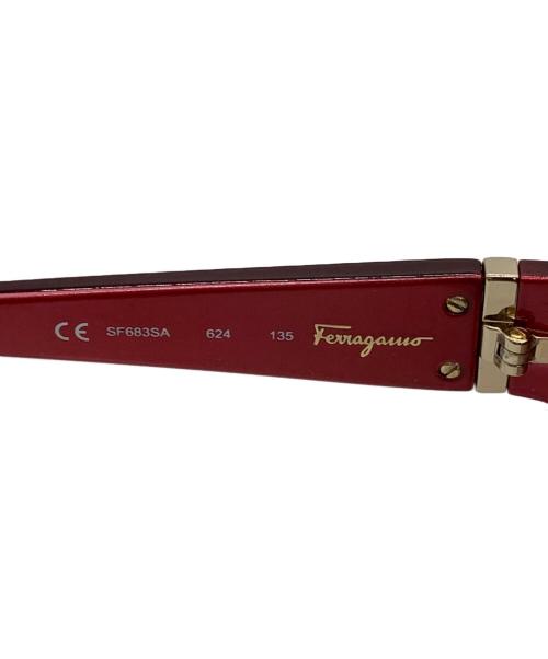 Salvatore Ferragamo（サルヴァトーレ フェラガモ）Salvatore Ferragamo (サルヴァトーレ フェラガモ) サングラス パールレッドの古着・服飾アイテム