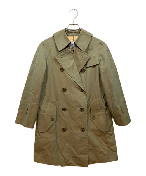 Burberry's（バーバリーズ）Burberry's (バーバリーズ) トレンチコート グリーン サイズ:胸囲/79、腰囲/90、身長/155の古着・服飾アイテム