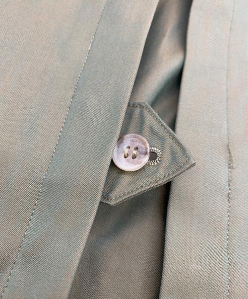 Burberry's（バーバリーズ）Burberry's (バーバリーズ) トレンチコート グリーン サイズ:胸囲/79、腰囲/90、身長/155の古着・服飾アイテム