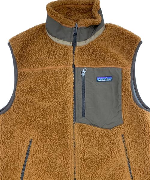 Patagonia（パタゴニア）Patagonia (パタゴニア) クラシックレトロフリースベスト ブラウン サイズ:Sの古着・服飾アイテム