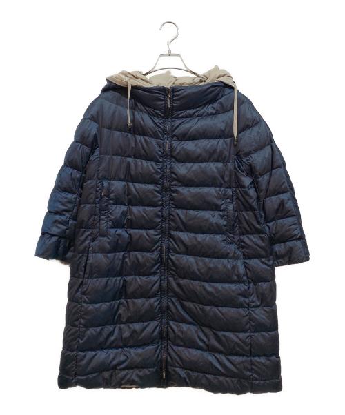 MaxMara（マックスマーラ）MaxMara (マックスマーラ) リバーシブルダウンコート ネイビー サイズ:SIZE44の古着・服飾アイテム